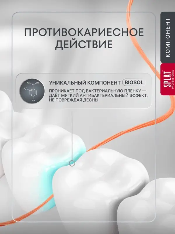 Зубная нить Splat &laquo;апельсин-корица&raquo; 40 м