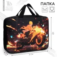 Папка для труда, А4, текстильная, 35&times;27&times;7 см &laquo;Аниме мото&raquo;