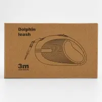 Рулетка - поводок для собак, лента 3 метра, голубая