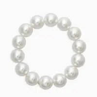 Браслет "Бусины жемчуга" (набор 3 шт), №10,12.14, цвет белый Браслет "Бусины жемчуга" (набор 3 шт), №10,12.14, цвет белый