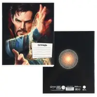 Тетрадь в линейку 24 листа, 5 видов МИКС, обложка мелованный картон, &laquo;Мстители&raquo;