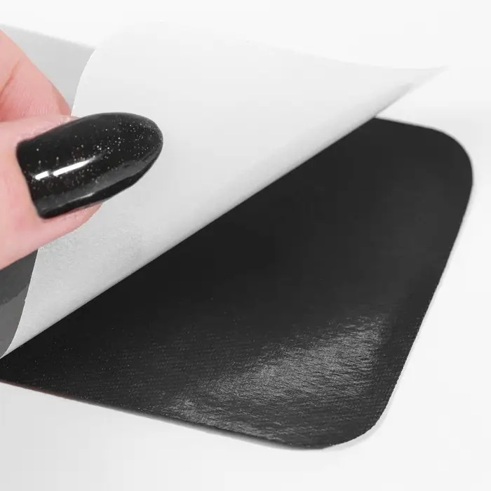 Заплатки для одежды, 10 × 7,5 см, клеевые, пара, цвет чёрный