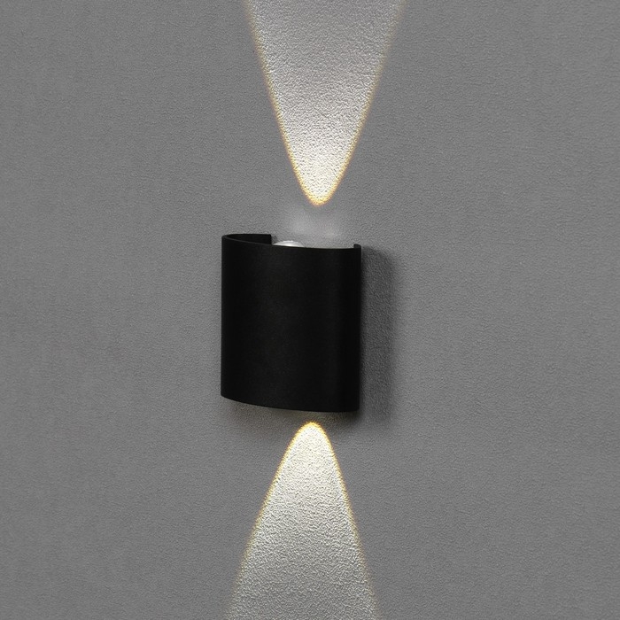 Светильник фасадный «Полусфера», FSD-074, 2 Вт, 4000К, 1 луч, IP65, 220 В, пластик, черный   1008420 Светильник фасадный «Полусфера», FSD-074, 2 Вт, 4000К, 1 луч, IP65, 220 В, пластик, черный   1008420