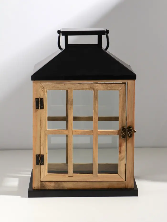 Подсвечник дерево "Французское окно" набор 2 шт свеча 9х12 14х19,5 см 13х17х24,5 18х24х36 см   10955