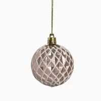 Ёлочные шары &laquo;Мелодия&raquo; ассорти люкс, d=6 см, набор 24 шт., бело-золотой