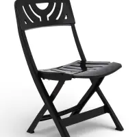 Стул садовый Decorona DeRiviera, 46&times;50&times;82 см, складной, пластиковый, горький шоколад