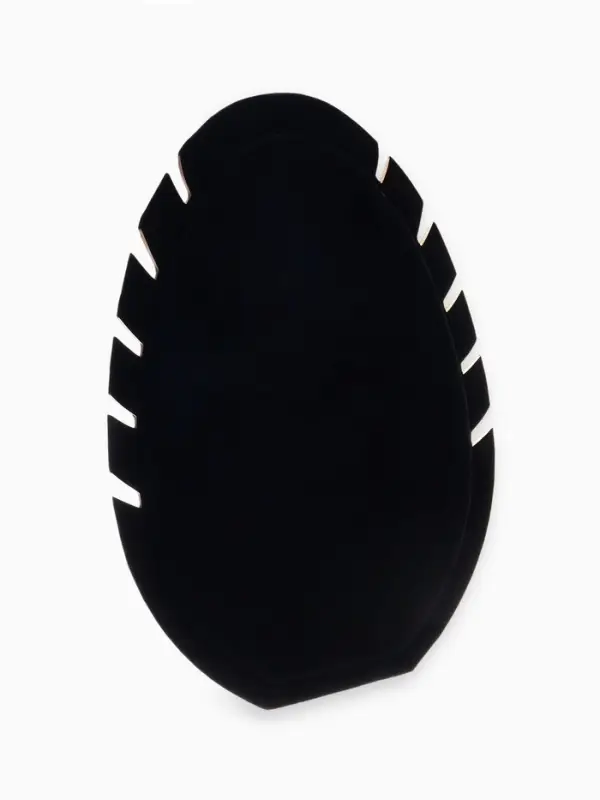 Подставка под кулоны и цепочки &laquo;QF. Овал&raquo;, 5 мест, 20&times;1.5&times;28 см, чёрная