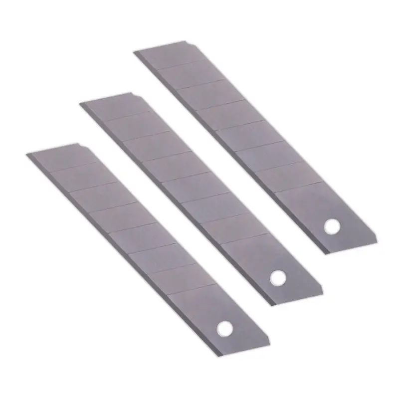 Нож выдвижной 18 мм (метал. направляющая, обрезин. корпус, 3 лезвия в комплекте) AVS NV18-3