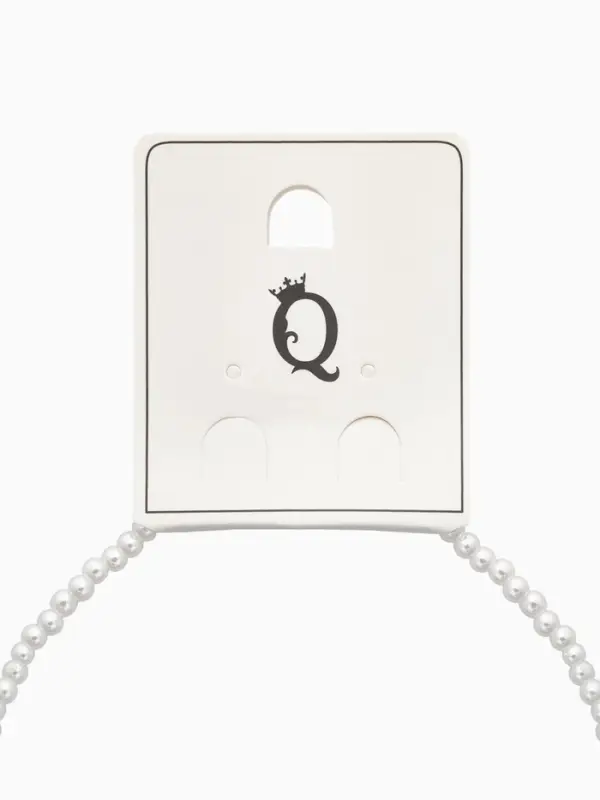 Чокер «Сердце» жемчужные бусины, цвет белый в золоте, 33 см + 5 см доп, цепочка