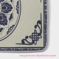 Набор ковриков для ванной и туалета Доляна «Адиса», 2 шт, 50×80 см, 40×50 см, цвет серый