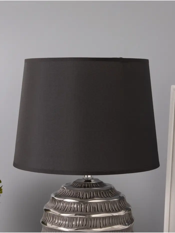 Лампа настольная RISALUX &laquo;Бетти&raquo;, Е14, 15 Вт, серебристая, 25&times;25&times;36 см
