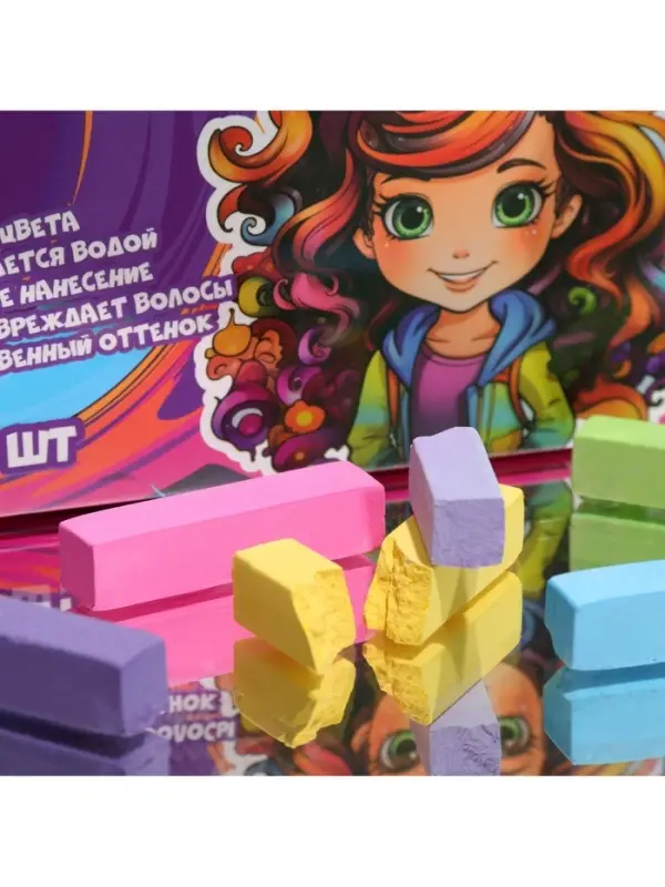 Мелки для волос, 12 шт.