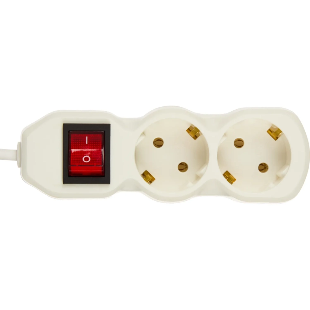 Сетевой фильтр BigTech ST210-3-W(2р/3м/10А/2,2кВт/3х0,75 мм2/белый)