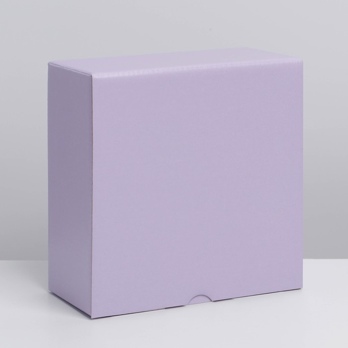 Коробка подарочная складная, упаковка, «Лавандовая», 15 х 15 х 7 см Коробка подарочная складная, упаковка, «Лавандовая», 15 х 15 х 7 см