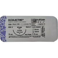Шовный материал ALCALACTINE 2 75см, колющ. 45мм 1/2 12шт C0145Z1T75
