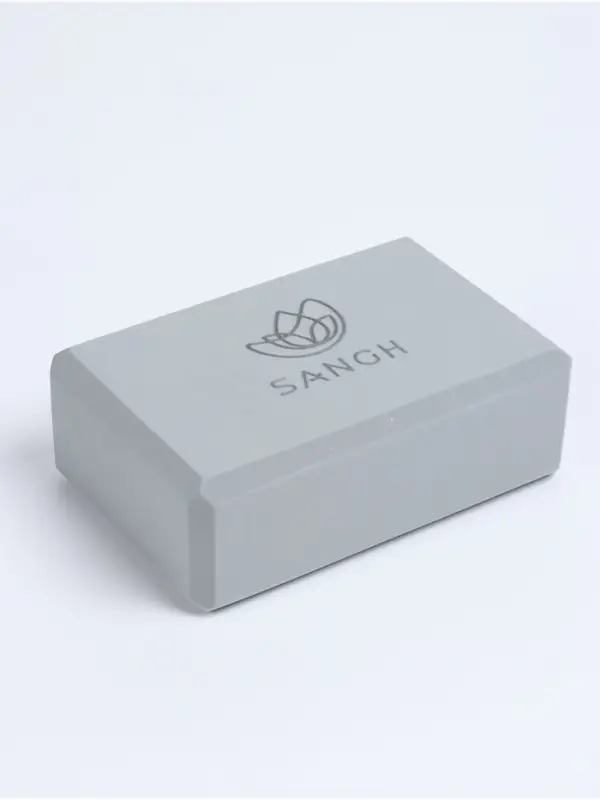 Блок для йоги Sangh, 23&times;15&times;8 см, серый