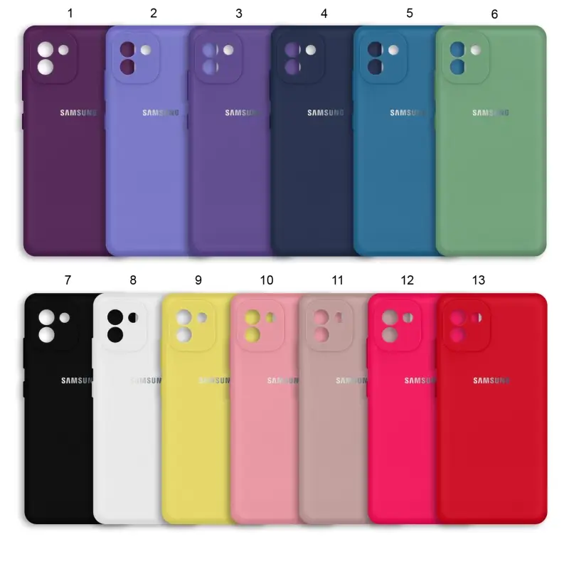 Чехол Samsung A03 Silicone Cover (с лого) Чехол Samsung A03 Silicone Cover (с лого)