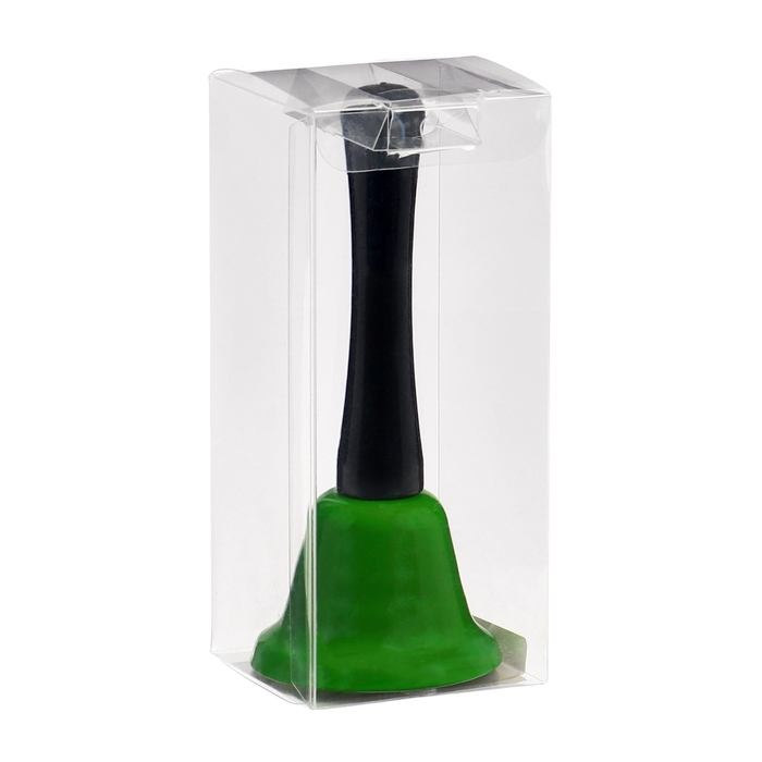 Колокольчик металлический, звонок настольный  Колокольчик металлический, звонок настольный "Funk", 12.5 х 5 см, салатовый