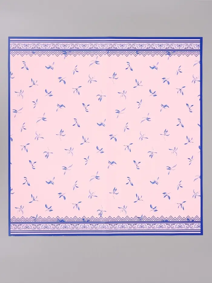Пленка для цветов, &laquo;Эскиз&raquo;, розовый с голубым, 57&times;57 см