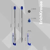 Ручка шариковая ErichKrause. ULTRA-20, синий стержень, игольчатый узел 0.7 мм