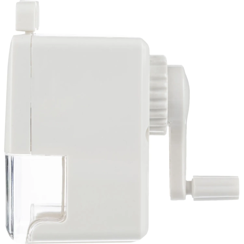 Точилка механическая, 8 мм, фиксация карандаша, белая