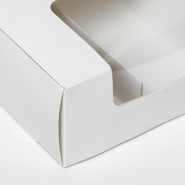 Коробка складная, под 3 эклера, белая, 20&times;20&times;5 см