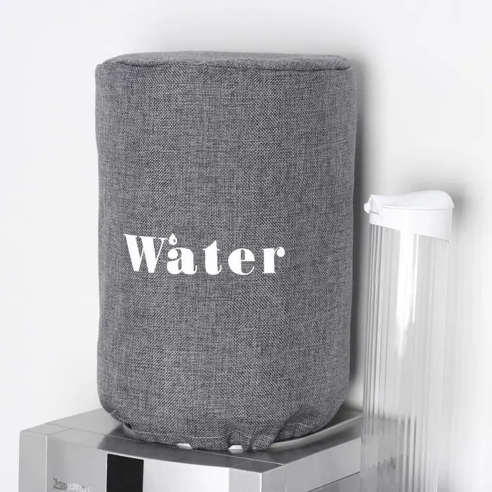 Чехол на бутыль для кулера Доляна Water, 19 л, 27&times;42&times;40 см, лён, серый