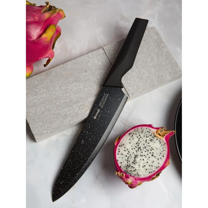 Нож Шеф Santoku 20  см. рукоять Soft Touch, Mielaje