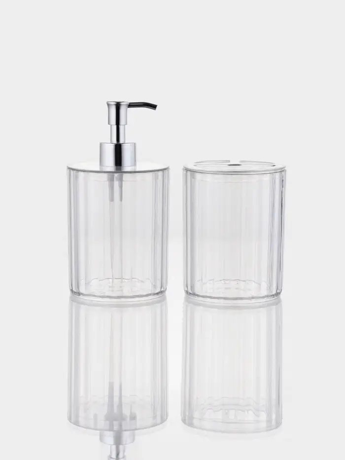 Набор для ванной 2 предмета (дозатор, стакан)