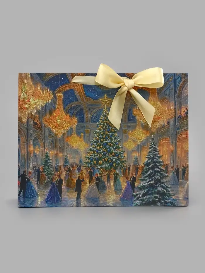 Подарочный пакет &laquo;Зимний лес&raquo;, с лентой 40 &times; 31 &times; 11,5 см