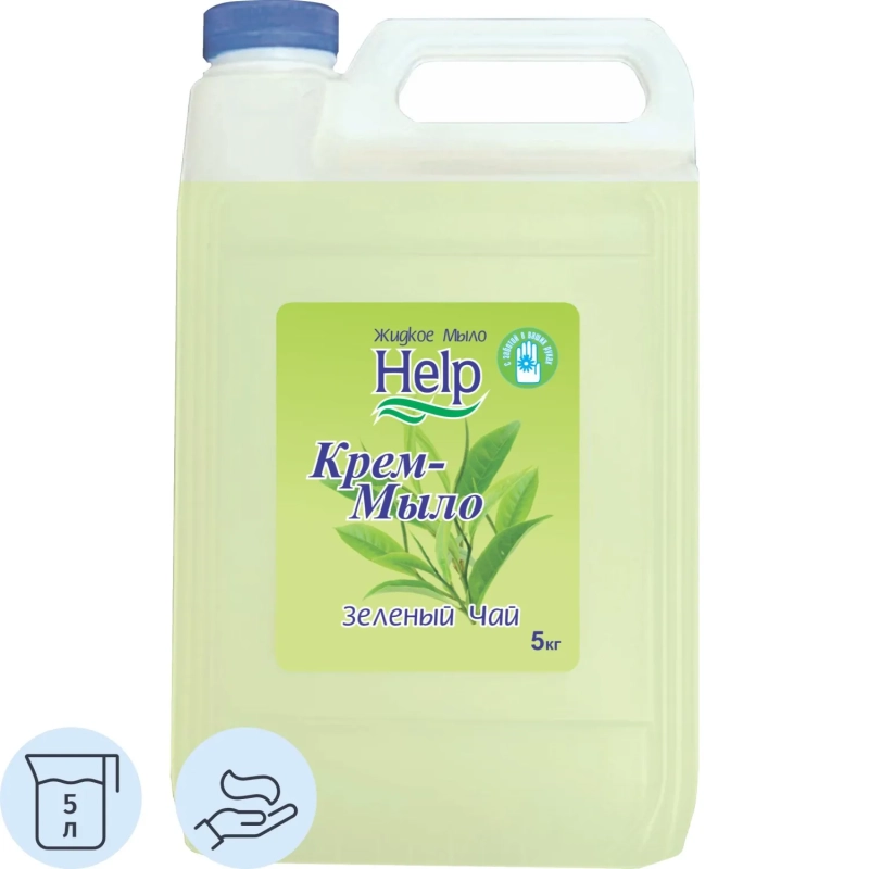 Крем-мыло жидкое HELP Зеленый чай 5кг