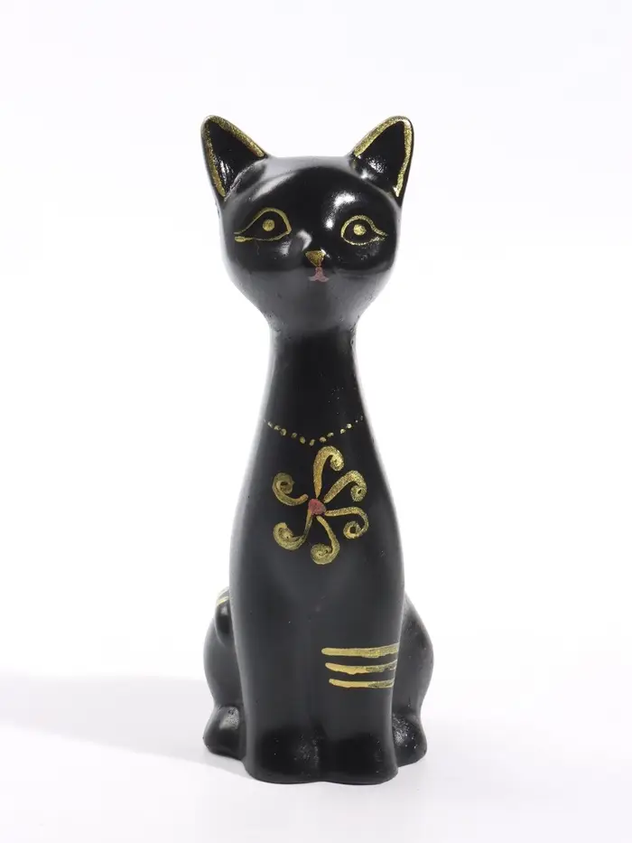 Фигурка декоративная &laquo;Кошка-Нефертити&raquo;, 6.5&times;18 см, чёрная