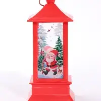 Фигурка светодиодная &laquo;Новогодний фонарь&raquo;, от батареек 3хAG13, 13&times;5.5&times;5.5 см, красная