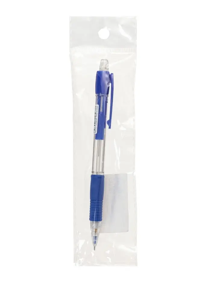 Карандаш механический Calligrata Super Grip, 0.5 мм, НВ, с резиновым упором, синий