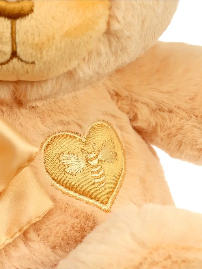 Мягкая игрушка "Медведь Глэм, с бантом", цвет карамельный, 25 см МГлэм/25/54-1