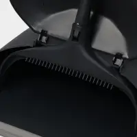 Щётка для пола, с совком-ловушкой, с крышкой, серая