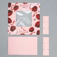 Коробка для конфет, кондитерская упаковка, 9 ячеек, Present, 14.7&times;14.7&times;3.5 см