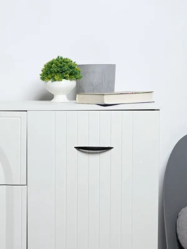 Ручка-скоба мебельная ТУНДРА STANDART РС003, м/о 96 мм, цвет черный