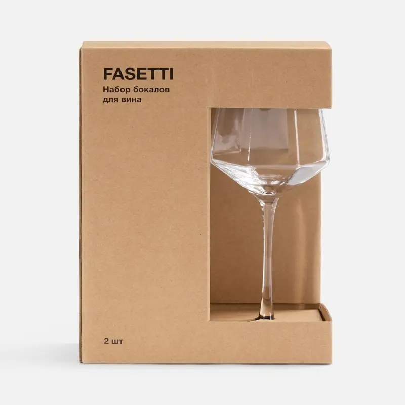 Набор из 2 бокалов для вина Fasetti Набор из 2 бокалов для вина Fasetti