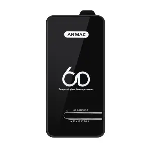 Защитное стекло для iPhone 12 Mini Anmac 6D Black без упаковки Арт. 1137159