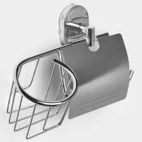 Держатель для туалетной бумаги St&ouml;lz &laquo;Нео&raquo;, с подставкой под освежитель воздуха, хромированный