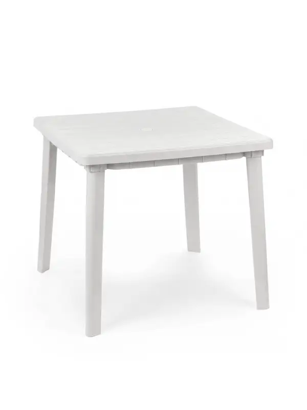 Стол квадратный, 80&times;80&times;74 см, пластиковый, белый