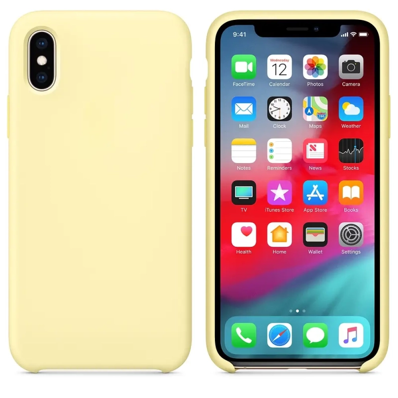 Чехол Iph XS Silicon Case 100% ORG Mellow Yellow