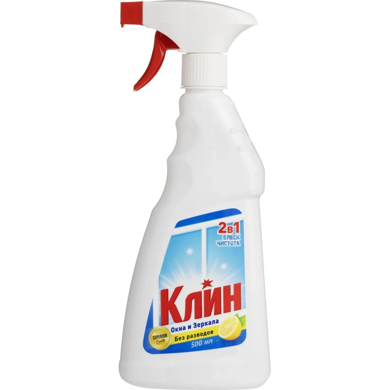Средство для стекол и зеркал Клин Лимон