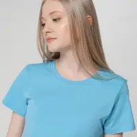 Футболка женская T-bolka Lady голубая, размер L