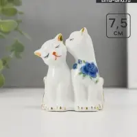 Фигурка керамика &laquo;2 киски неженки&raquo;, 7.5&times;6 см