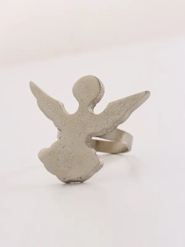 Кольцо для салфеток &laquo;Ангелочек&raquo;, 6.5&times;5&times;4 см, алюминий