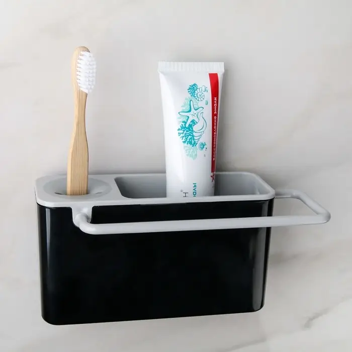 Подставка для ванных и кухонных принадлежностей, 20×9×9 см, цвет МИКС Подставка для ванных и кухонных принадлежностей, 20×9×9 см, цвет МИКС