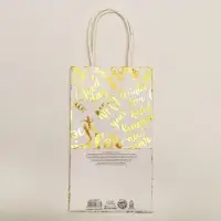 Пакет подарочный новогодний крафтовый Best winter, 12&times;21&times;9 см