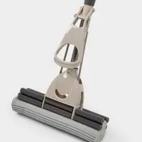 Швабра для мытья пола PVA с двойным роликовым отжимом Доляна, стальной телескоп черенок 28&times;6&times;106(130) см